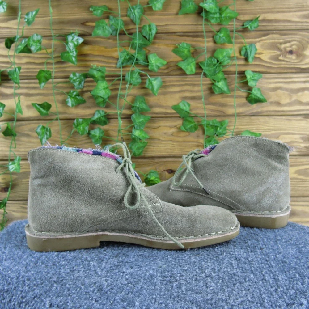 SoftMoc Jaycee SND Taupe Suede Desert Ankle Boots Lace Up Casual Comfort Women 8